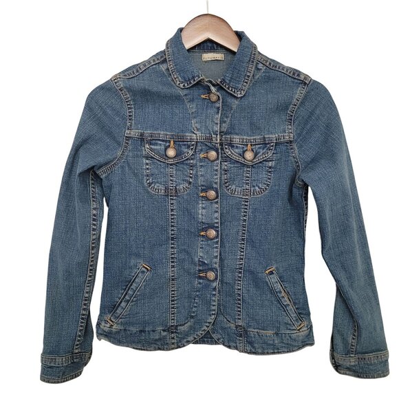 Putumayo Womens Denim Jean Jacket Size Small Blue Retro 90s - Picture 4 of 12